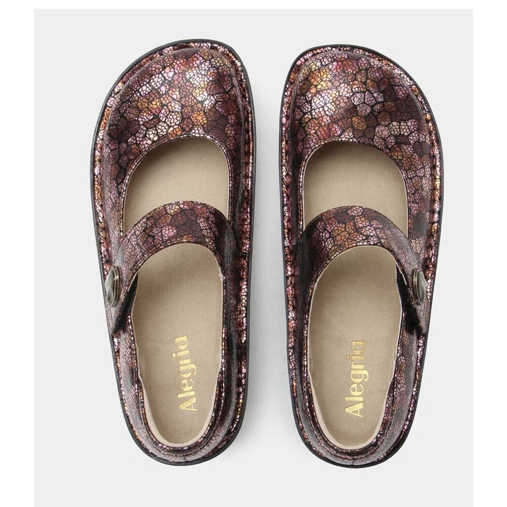 Paloma Bronze‎ Fusion Mary Jane Comfort Artsy Size 37 Leather